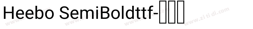Heebo SemiBoldttf字体转换
